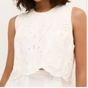 Marie Oliver white Davis top XS